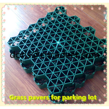 Green Parking Lot Plastic Grass Pavimentadora